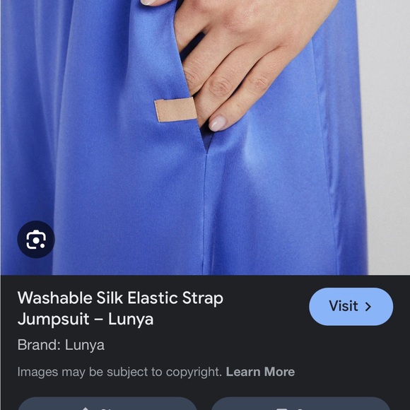 New still in wrapping lunya silk jumpsuit medium - Picture 4 of 6